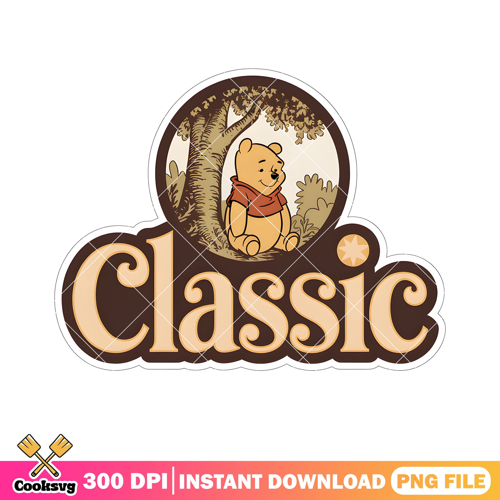 Classic pooh winnie bear png, classic pooh png, cute pooh bear png