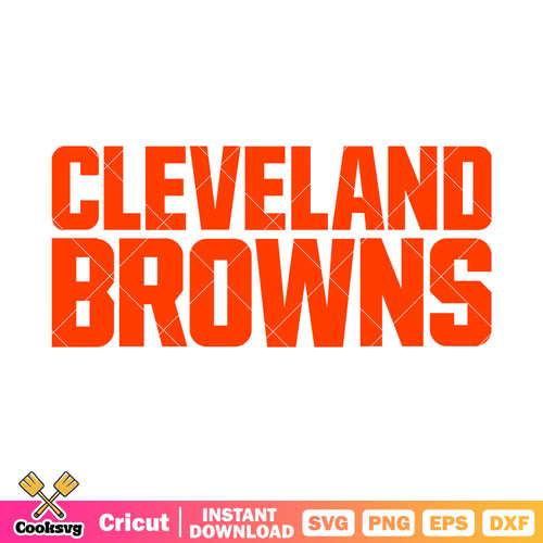 Cleveland nfl football svg, cleveland browns svg, usa football svg