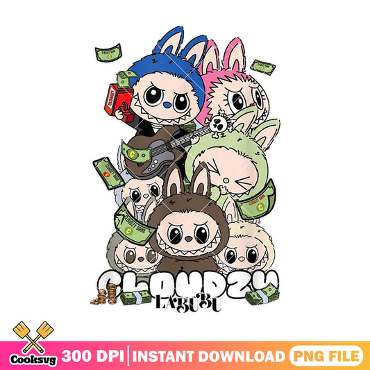 Cloudzy labubu monster dolls png, labubu popmart​ png, labubu near me​ png