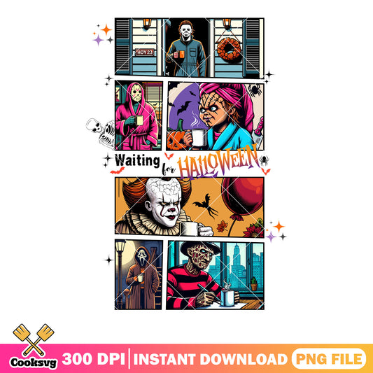 Comics scary killer png, penny wise png, freddy krueger png