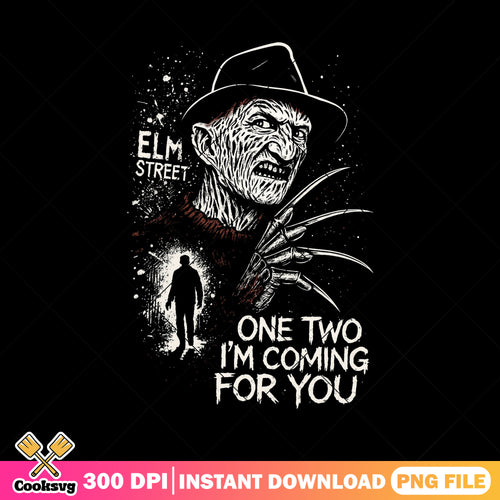 Coming for you png, freddy krueger png, halloween horror png