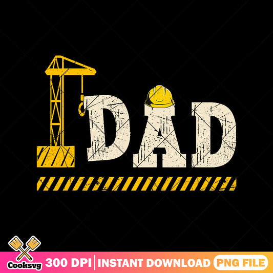  Construction excavator operator dad png, happy father's day​ png, trendy png