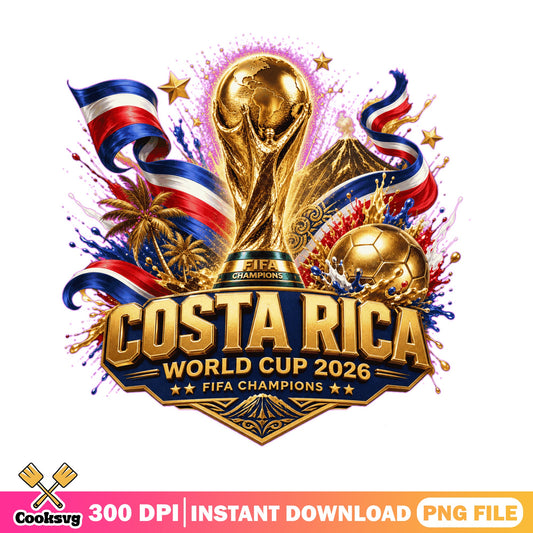 Costa Rica World Cup 2026 PNG, FIFA Champions PNG, Soccer PNG