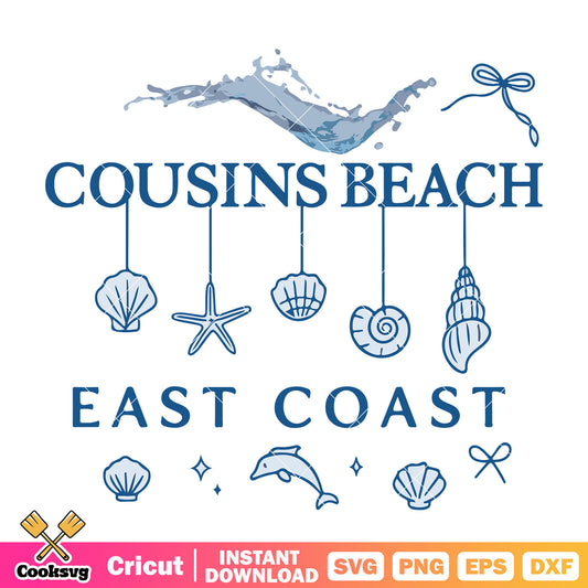 Cousins beach est coast svg file, cousins beach​ svg, beach cousins​ svg
