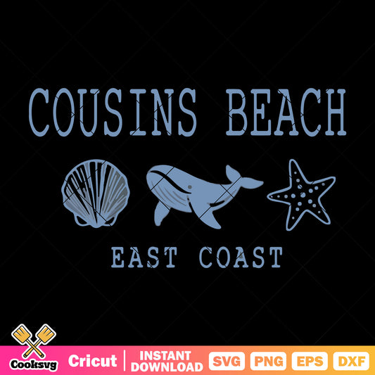 Cousins beach est file svg, cousins beach​ svg, beach cousins​ svg