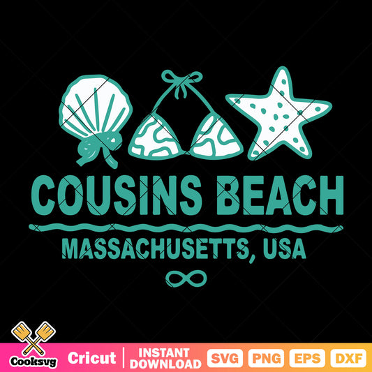 Cousins beach in usa svg, cousins beach​ svg, usa beach svg