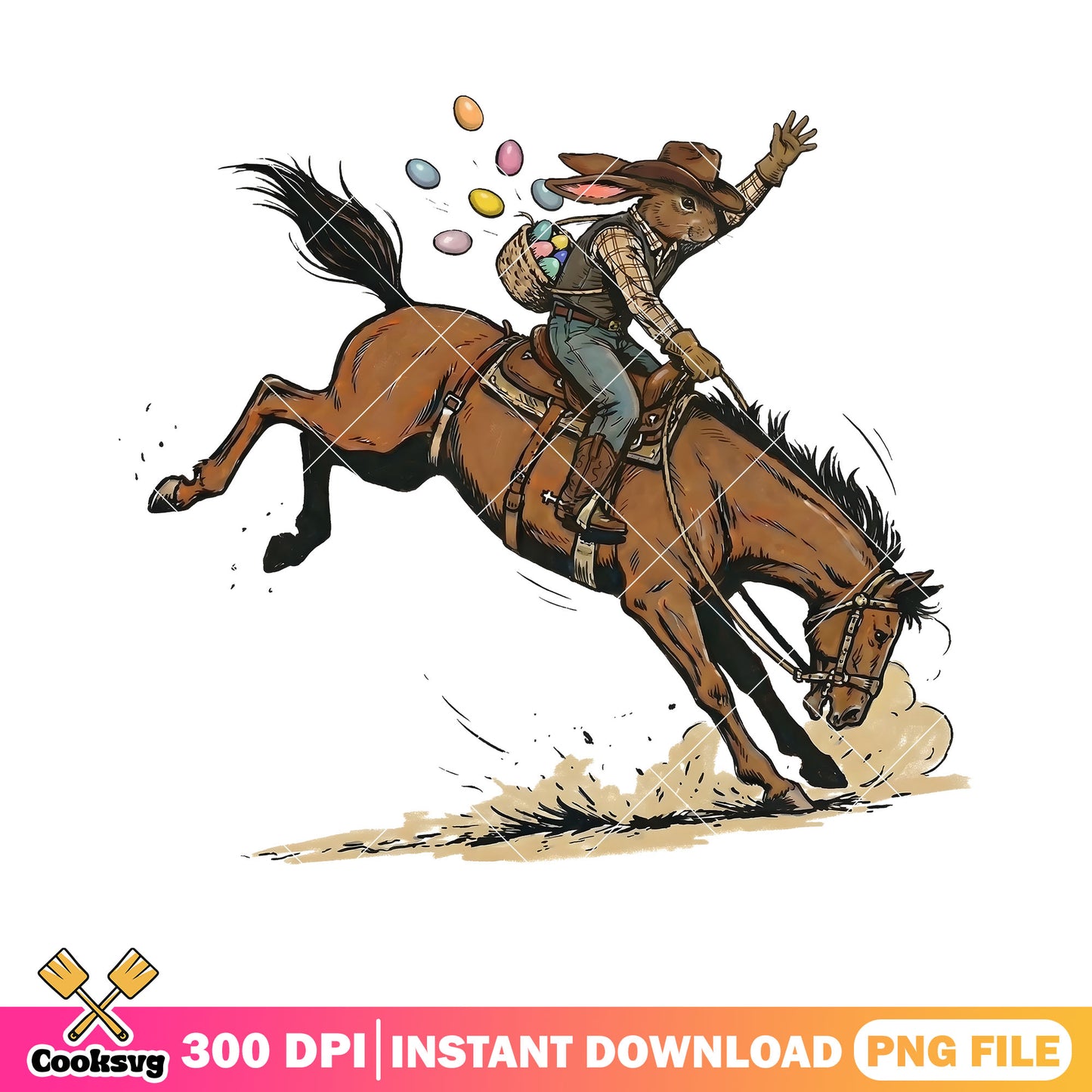 Cowboy delivery easter egg png, cowboy hat png, cowboy vibes png