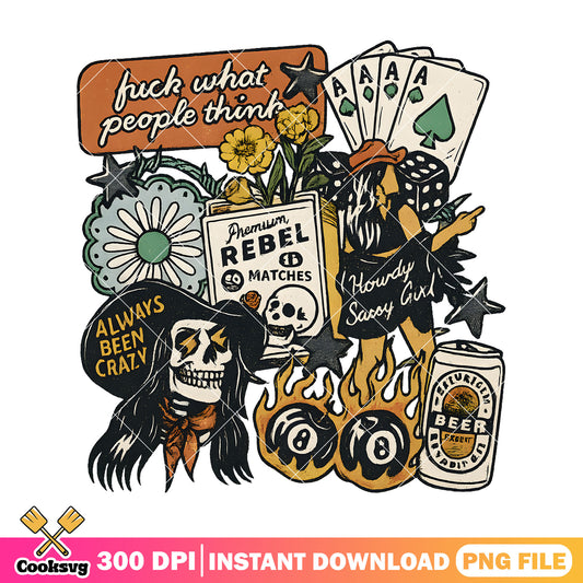 Cowboy halloween rebel png, halloween quote png, rebel halloween​ png