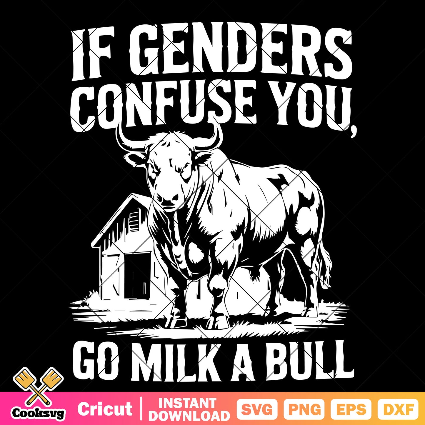 Cow go milk a bull svg, bull quotes svg, milking a bull​ svg