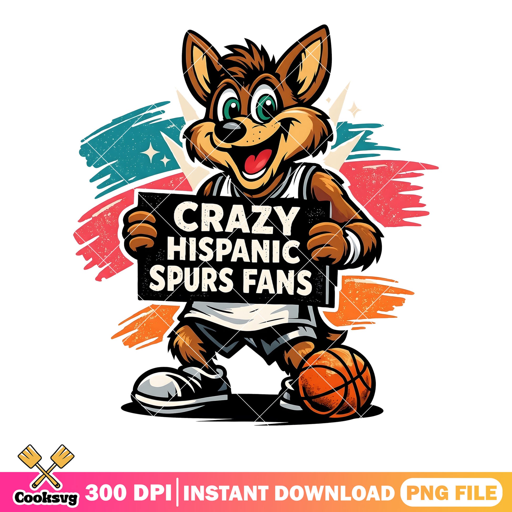 Crazy dog hispanic png, sport lover png, basketball sport png
