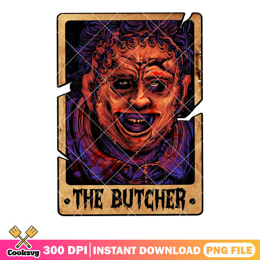 Creepy Leatherface art png, creepy smile png, scary halloween png