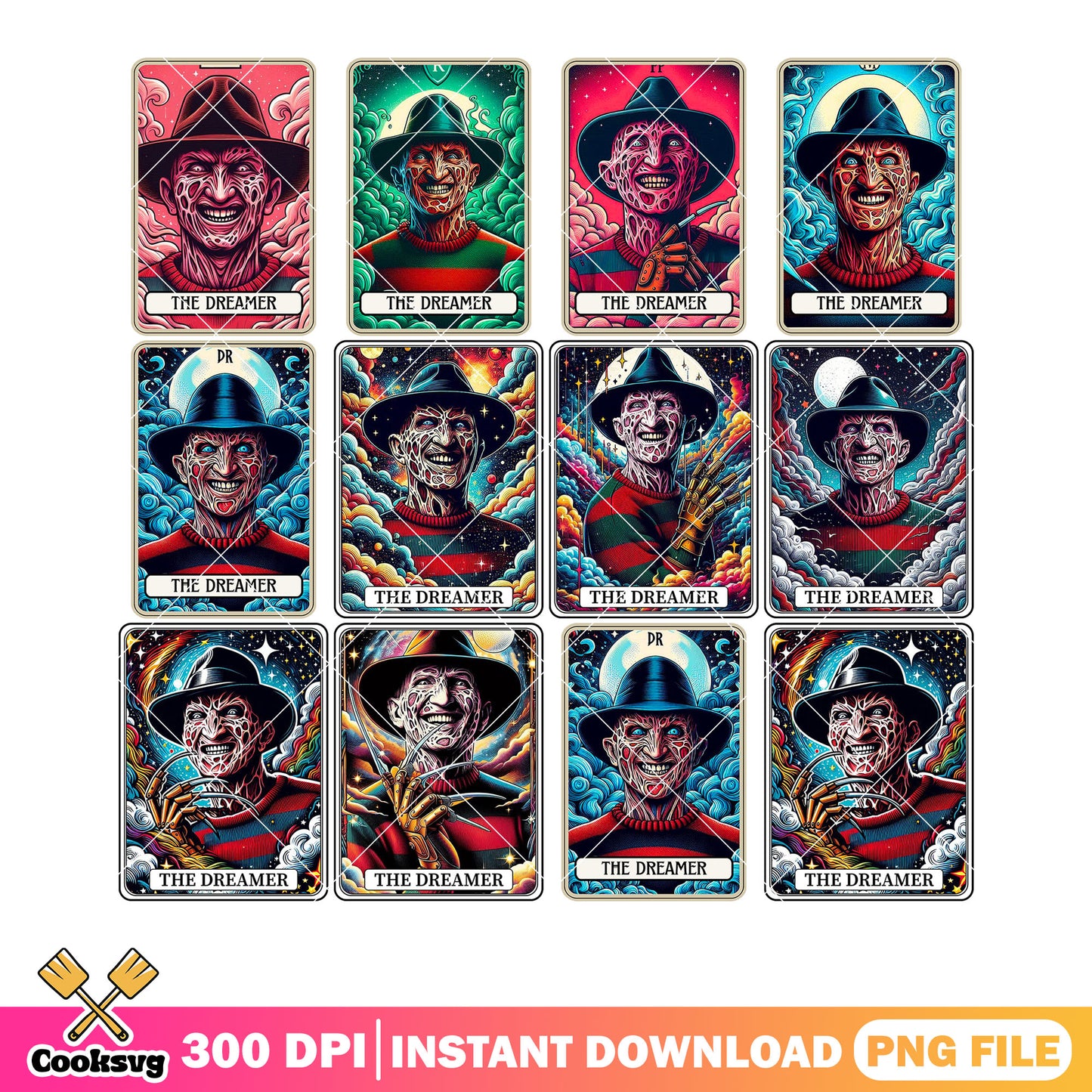 Creepy freddy png bundle, ​shrap claw png, A Nightmare on Elm Street png