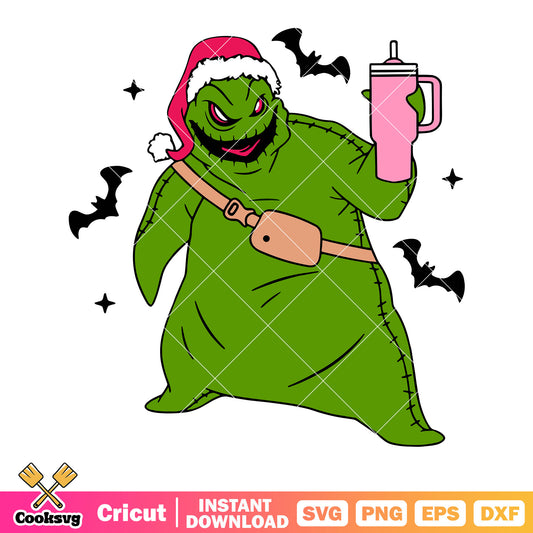 Creepy mummy green svg, scary bats svg, pink thermos cup​ svg