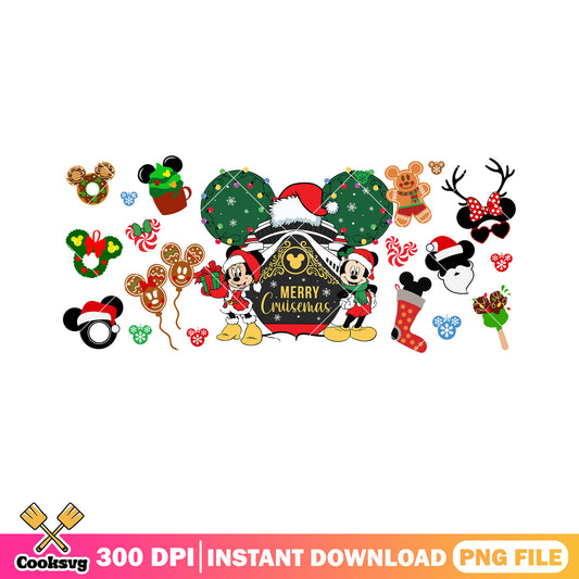 Cruisemas minne mickey png, merry christmas png, christmas gifts png