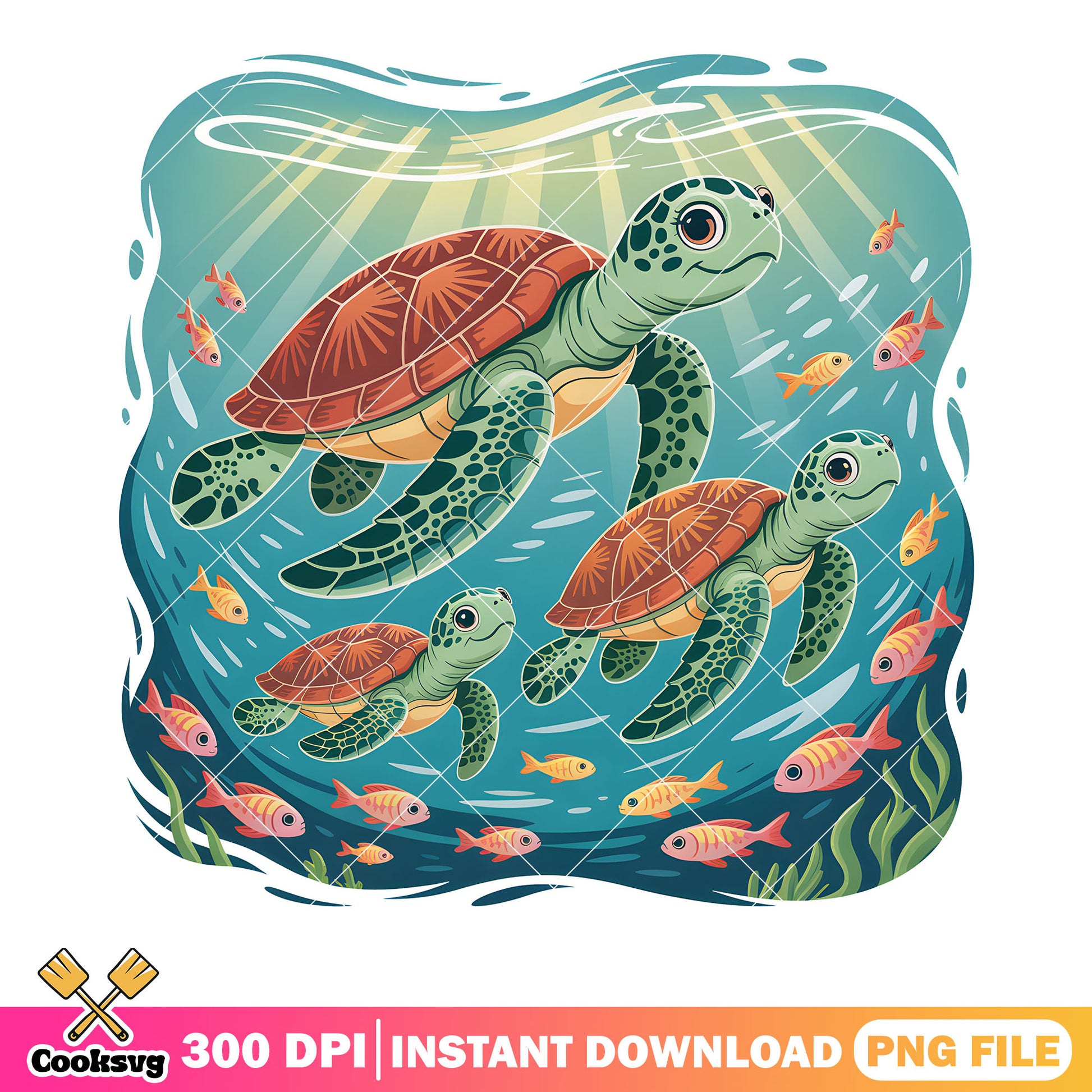 Crush and his son squirt png, finding nemo png, nemo turtle​ png
