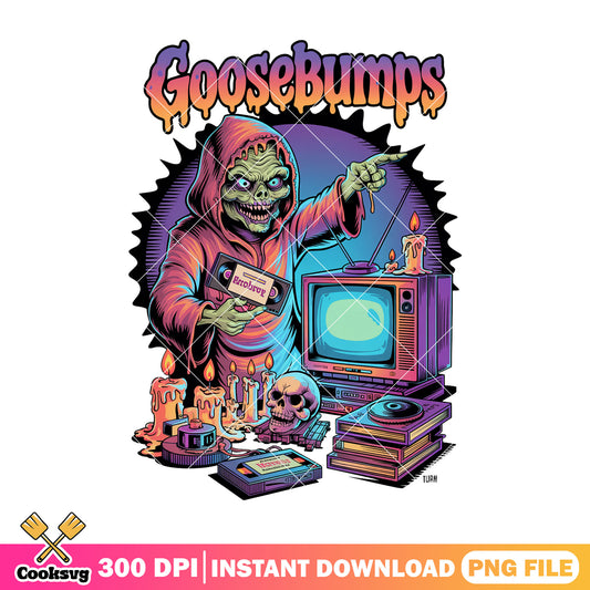 Crypt keeper design png, what is halloween png, goosebumps series png