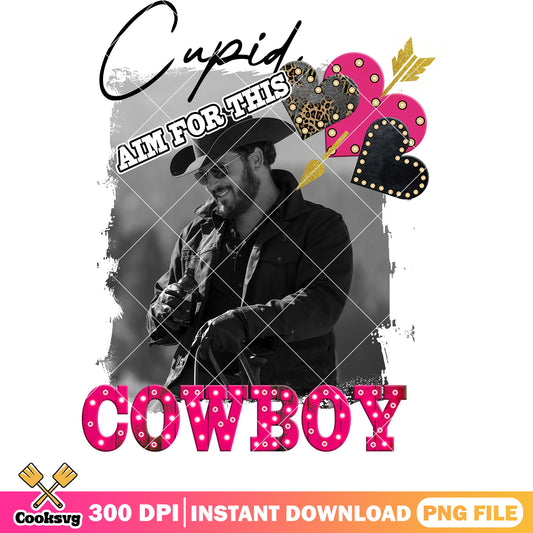 Cupid aim for the cowboy yellowstone png, cupid valentine png