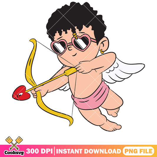 Cupid benito bad bunny png, cupid valentine png, bad bunny png