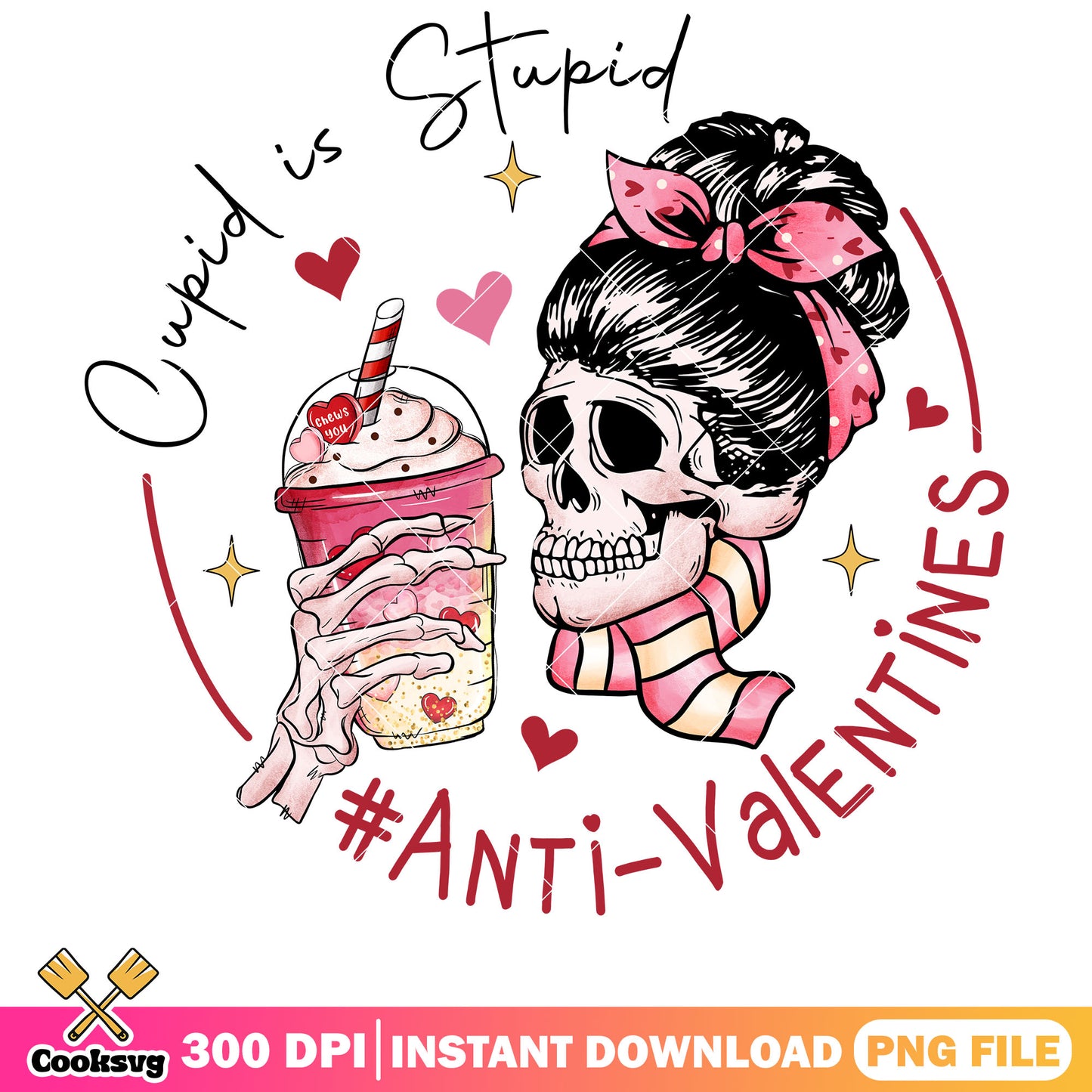 Cupid is stupid anti valentines png, anti valentines png