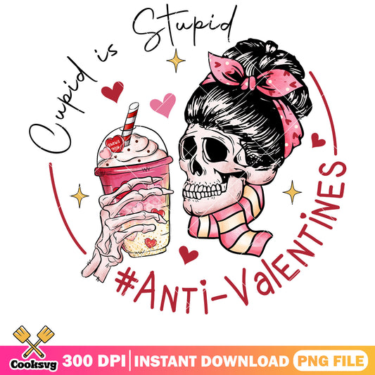 Cupid is stupid anti valentines png, anti valentines png