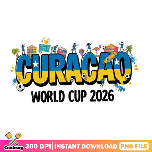 Curacao World Cup 2026 PNG, Soccer Football Fan PNG, FIFA PNG