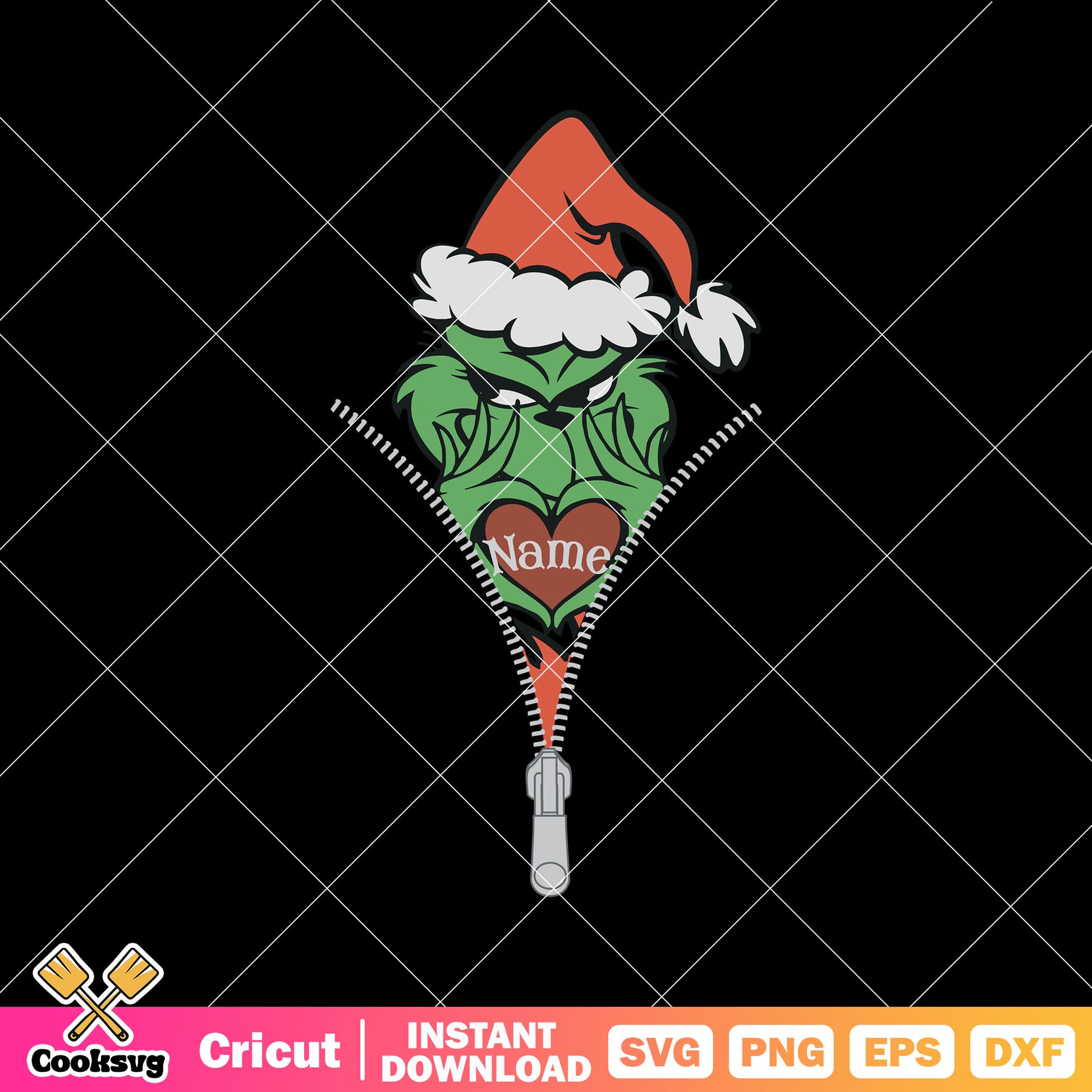 Custom Grinch Squad Heart Name svg, grinch squad​ svg, the grinch svg