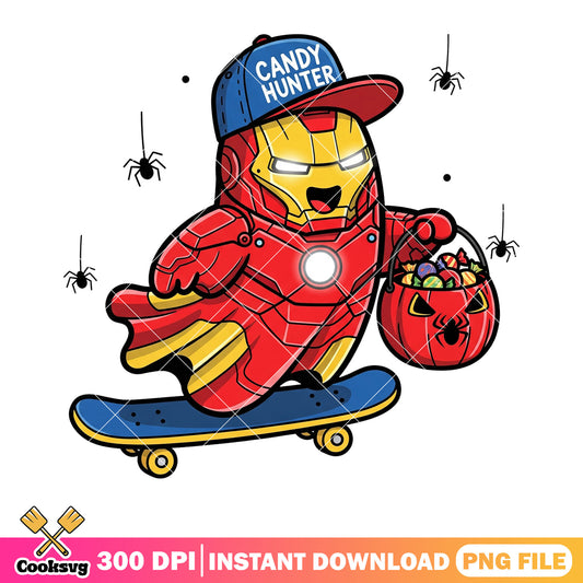 Cute Iron Ghost png,marvel halloween png, Marvel Spooky Night pngt