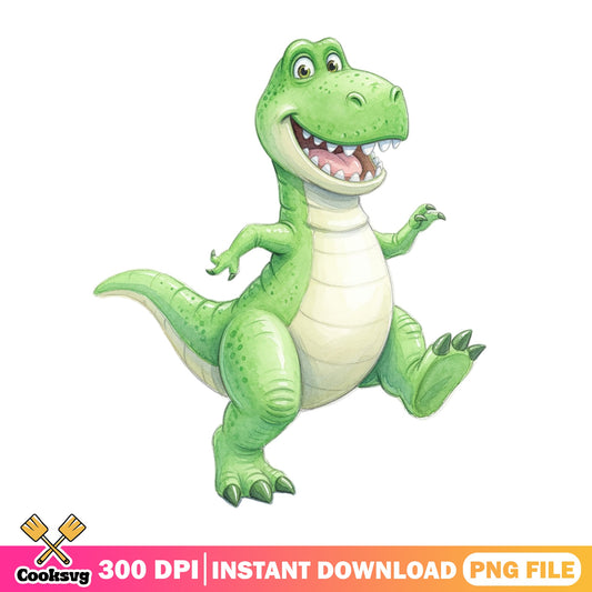 Cute T Rex Dinosaur PNG, Funny Dinosaur Clipart, Kids PNG