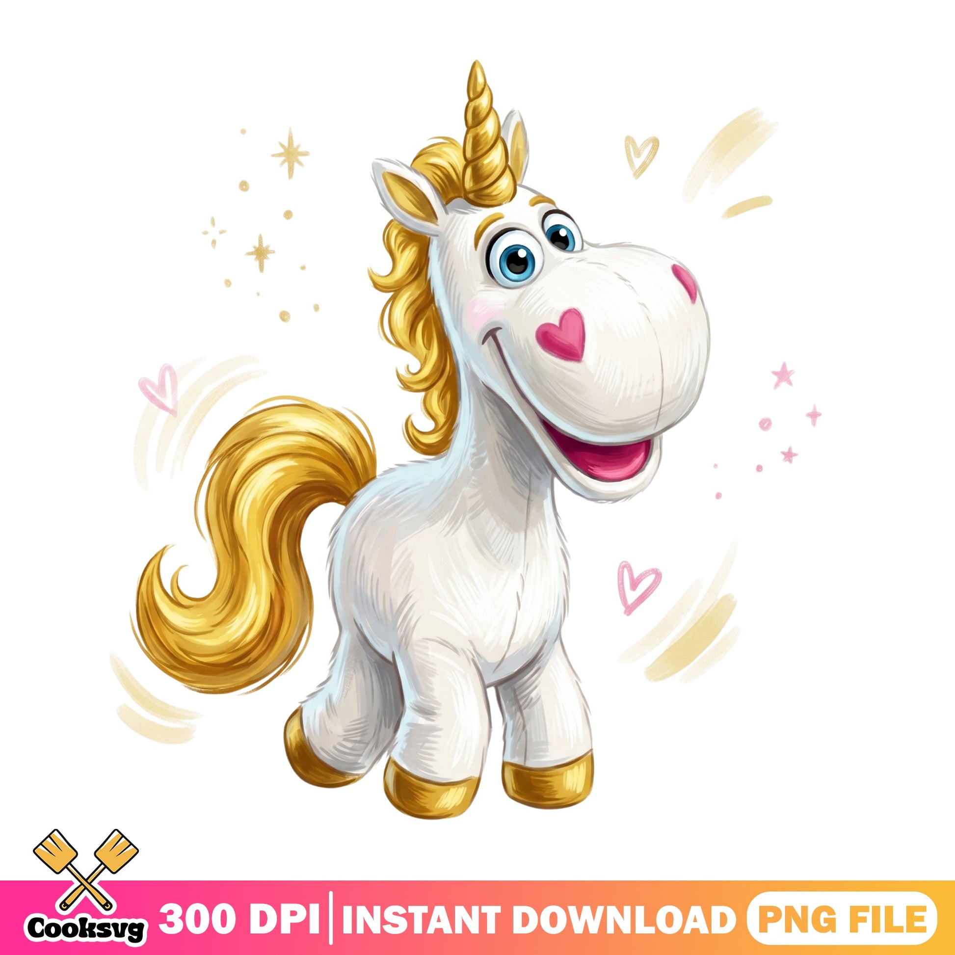 Cute Unicorn PNG, Magical Unicorn Clipart, Unicorn Girl PNG