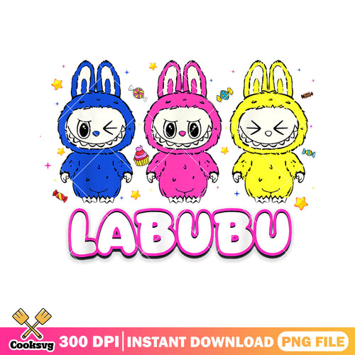 Cute dolls labubu design png, popmart labubu png, monster labubu png