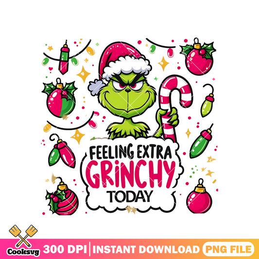 Cute grinch fellings extra grinchy png