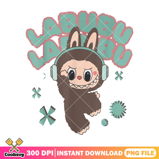 Cute labubu monster design png, the monster labubu png, cute labubu png