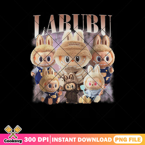 Cute labubu monster dolls png, love labubu png, dolls labubu png