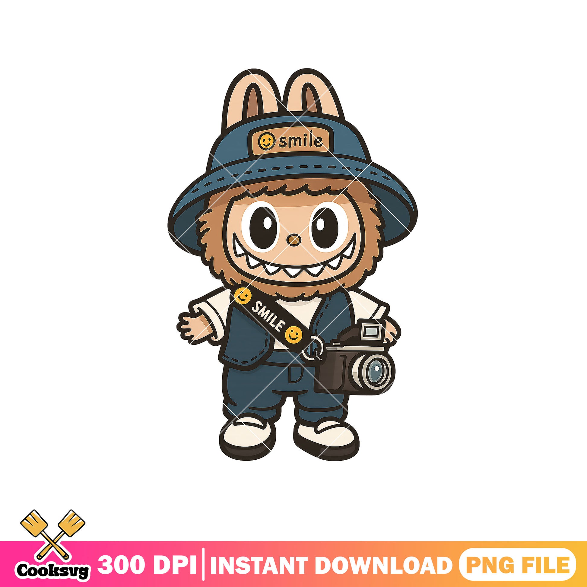 Cute photographer labubu png, labubu design png, labubu near me png