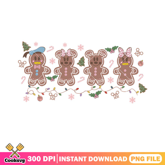 Cute snack for christmas png, disney png, mickey and friends png