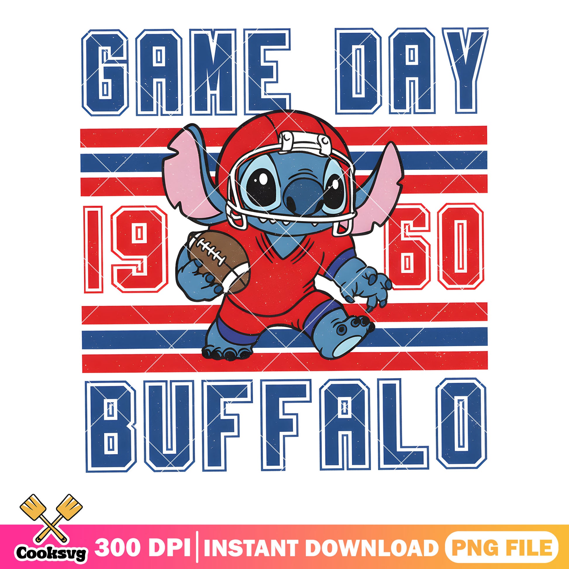 Cute stitch character png, buffalo bill png, red helmet png