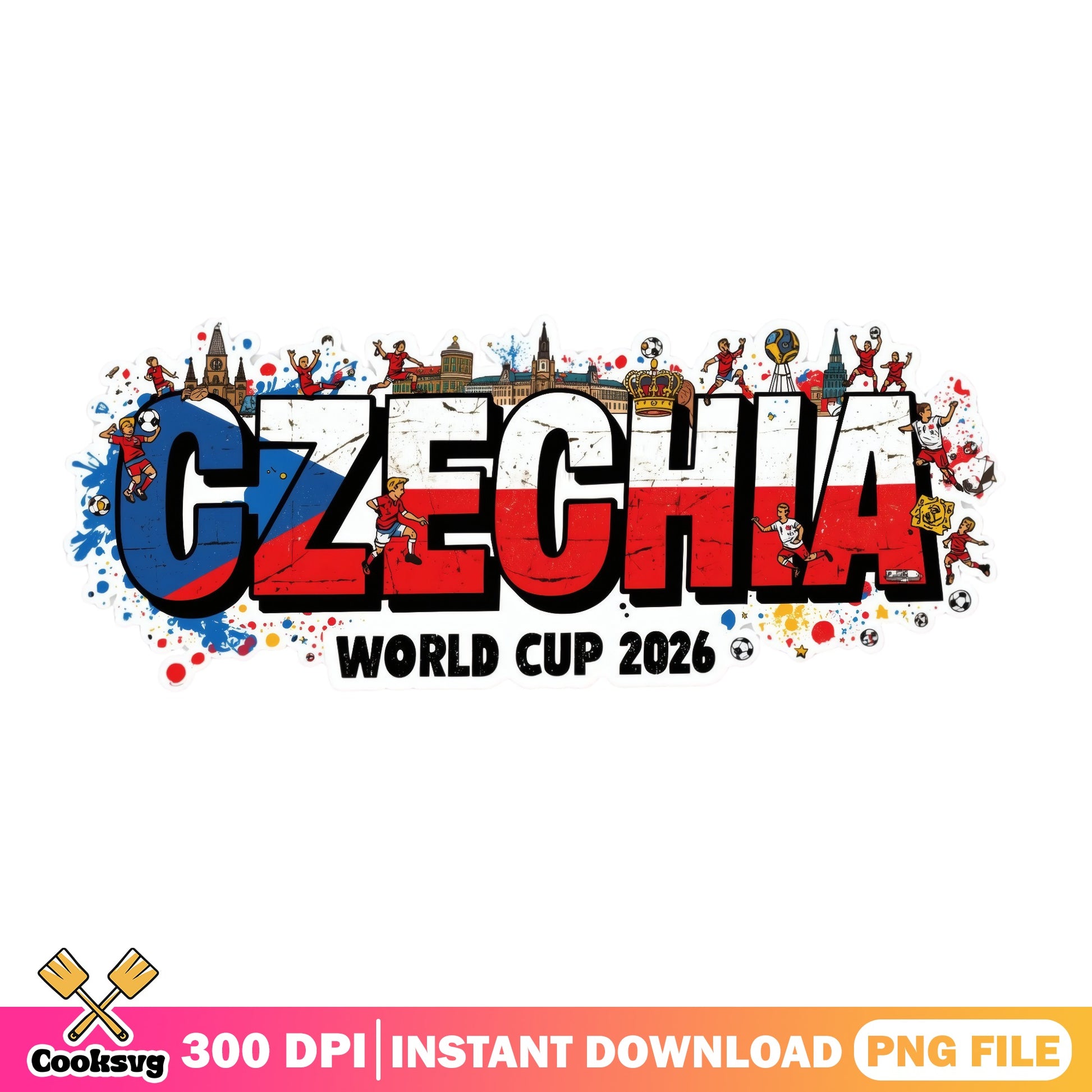 Czechia World Cup 2026 PNG, Czech Soccer Fan PNG, Football PNG