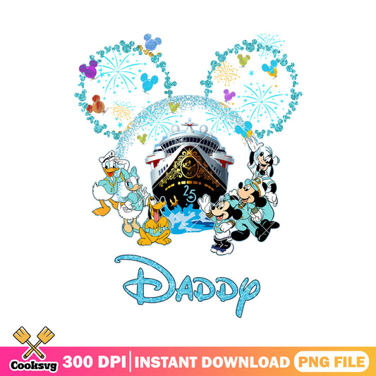 Daddy disney land trip png, disney world png, disney plus png