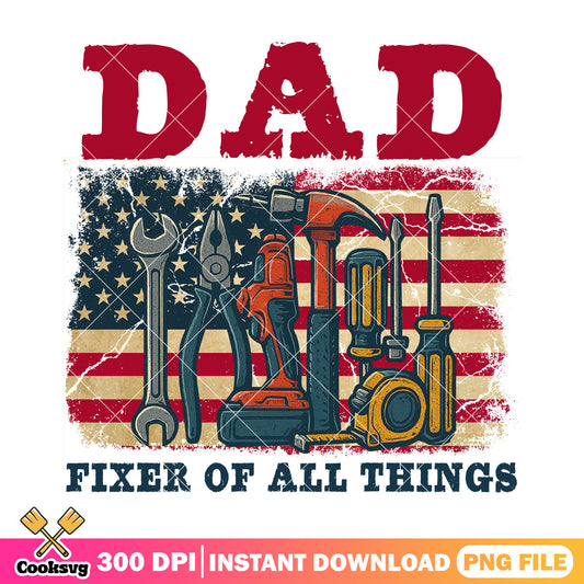 Dad fixed of all things png, dad fix it png, father day png