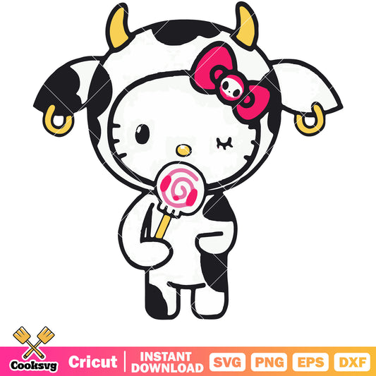Dairy cows hello kitty svg, sanrio hello kitty svg, sanrio svg