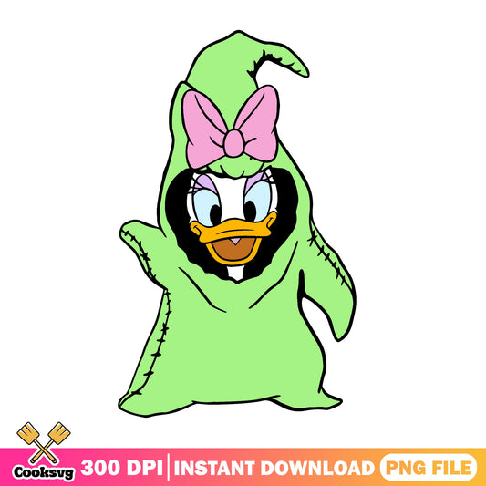 Daisy Duck Oogie Boogie Halloween PNG, Disney Halloween PNG, Nightmare PNG