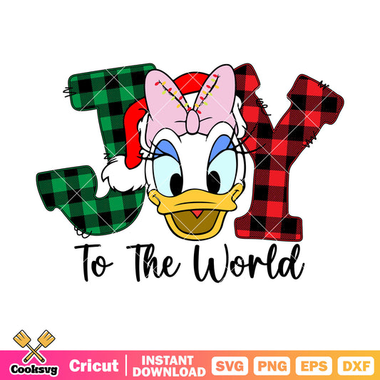 Daisy christmas joy to the world svg