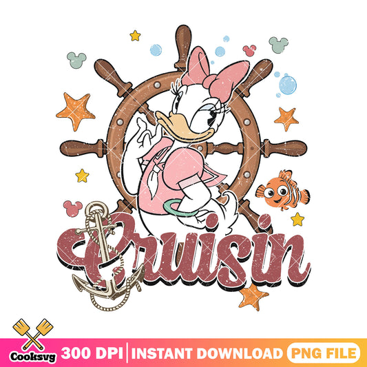 Daisy cruisin png, disney trip png, daisy duck​ png