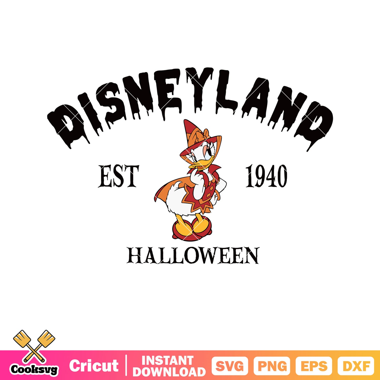 Daisy disneyland halloween svg