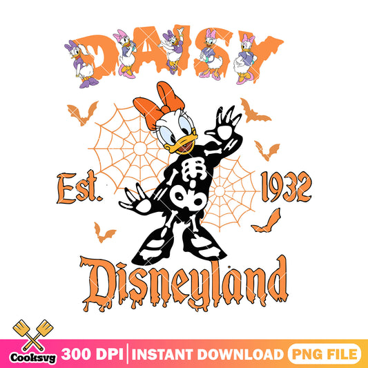 Daisy duck disney land costume skeleton png, halloween costume png