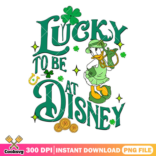 Daisy lucky to be at disney png, disney st patricks day​ png