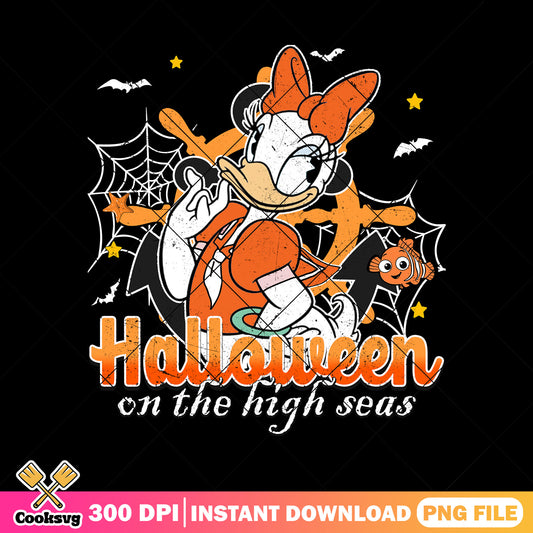 Daisy on the high seas png, happy halloween png, disney mickey png