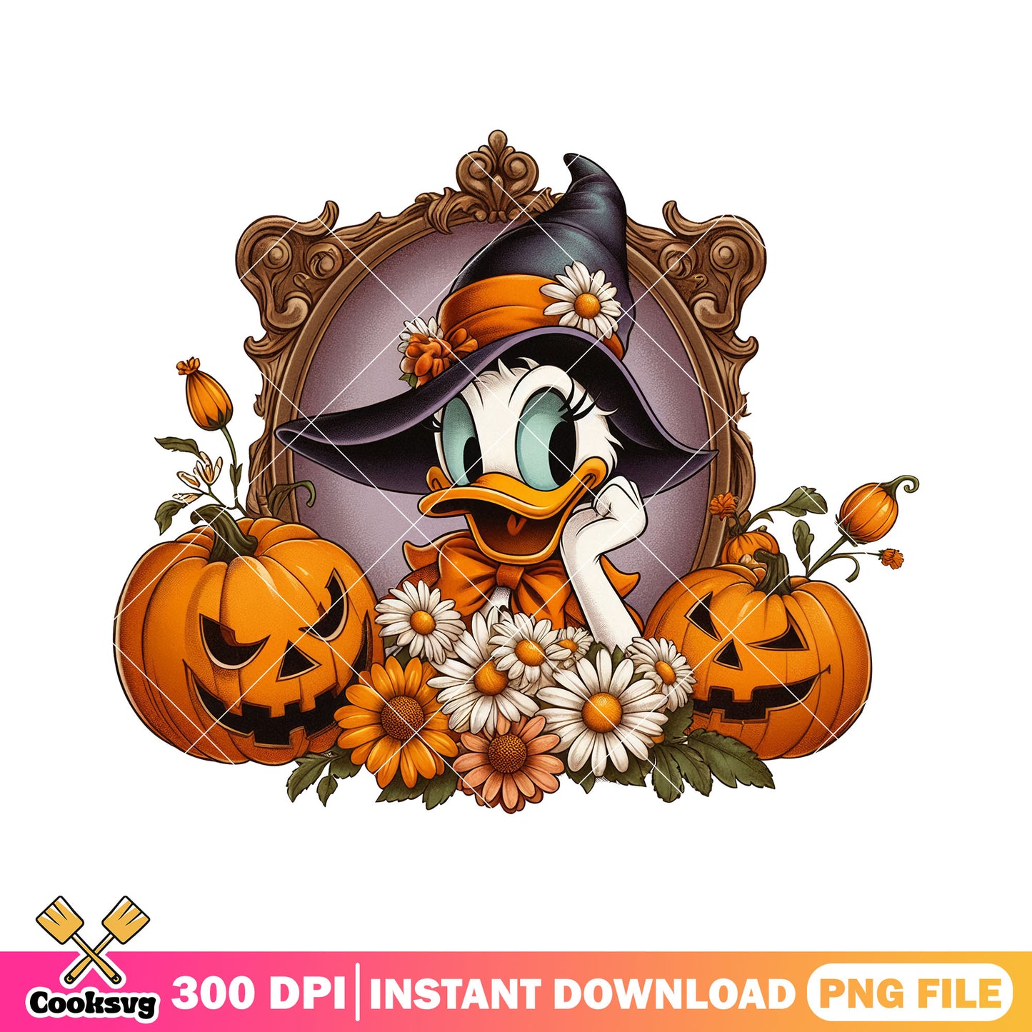Daisy pumpkin lord png, disney halloween png, horror disney png