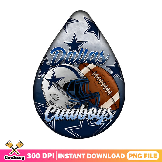 Dallas Cowboys Teardrop PNG, NFL Football Helmet PNG, Cowboys PNG