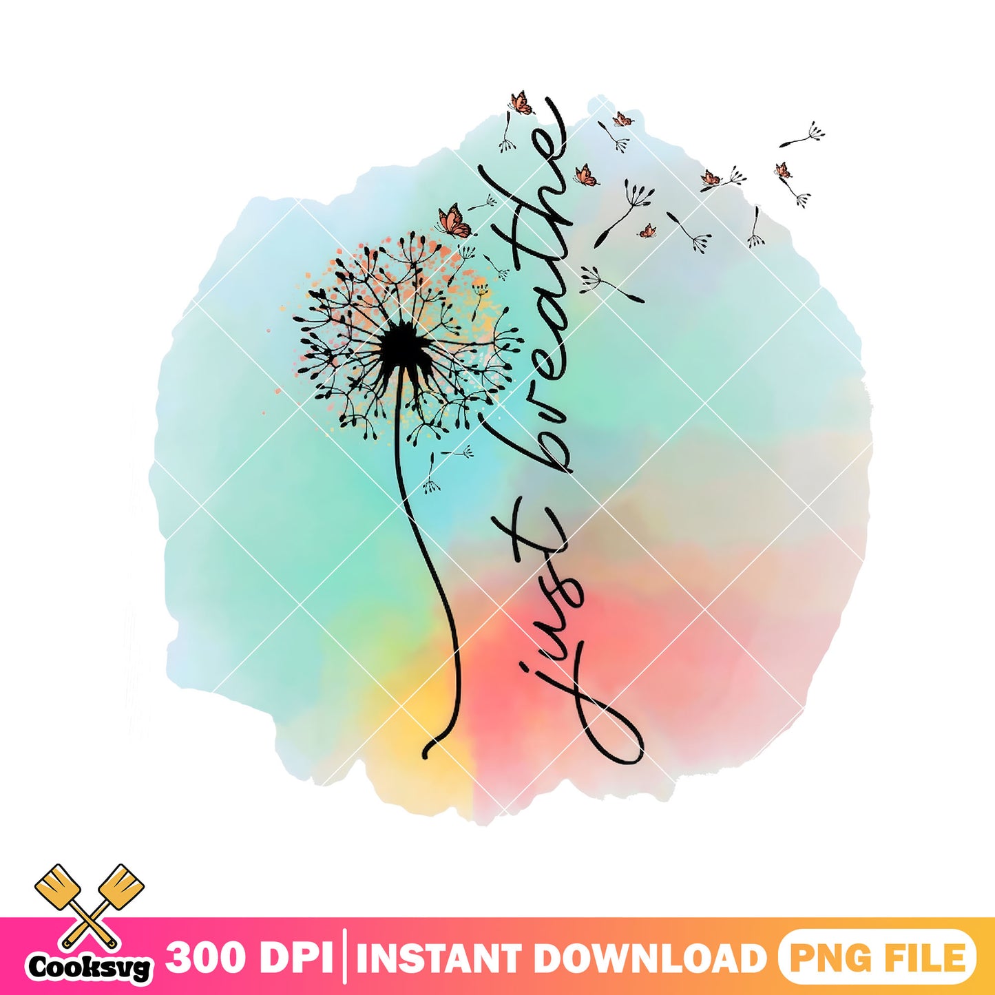 Dandelion breath poster png, funny art png, lgptq poster png